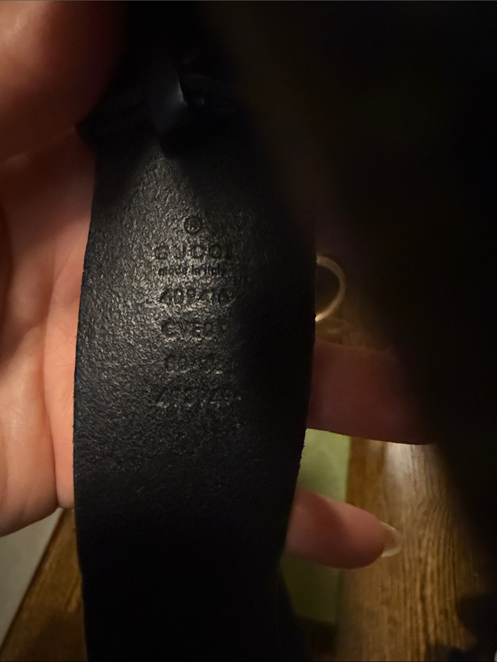 Gucci Black Leather Belt with Gold Double G Buckle - Picture 3 of 7